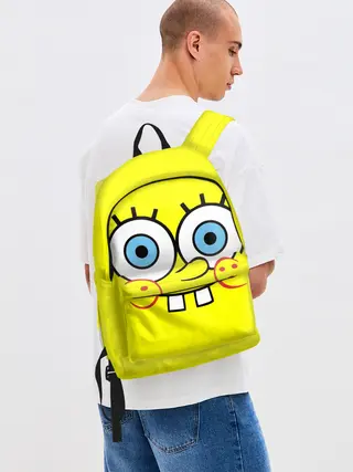 Рюкзак джинсовый / Губка БОБ