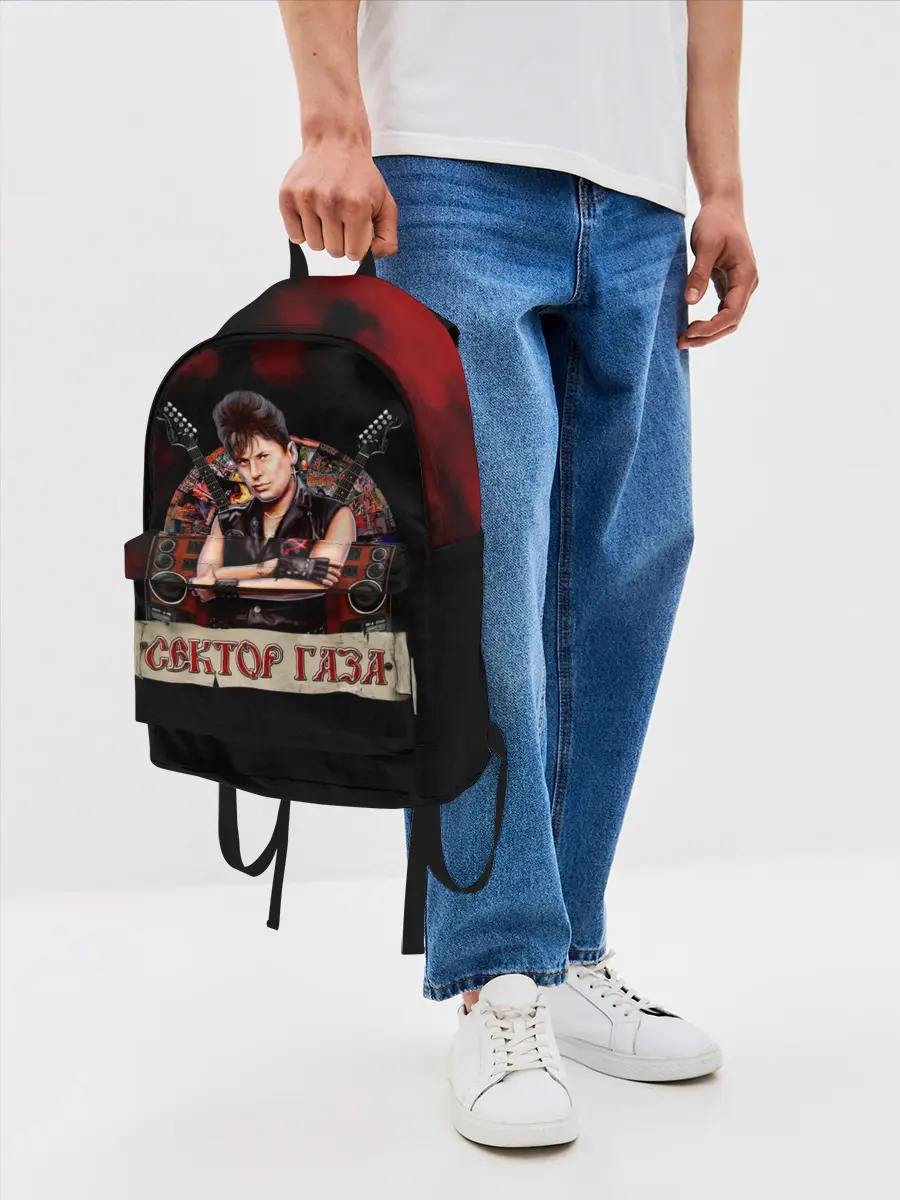 Рюкзак джинсовый / Юрка ХОЙ - Сектор Газа