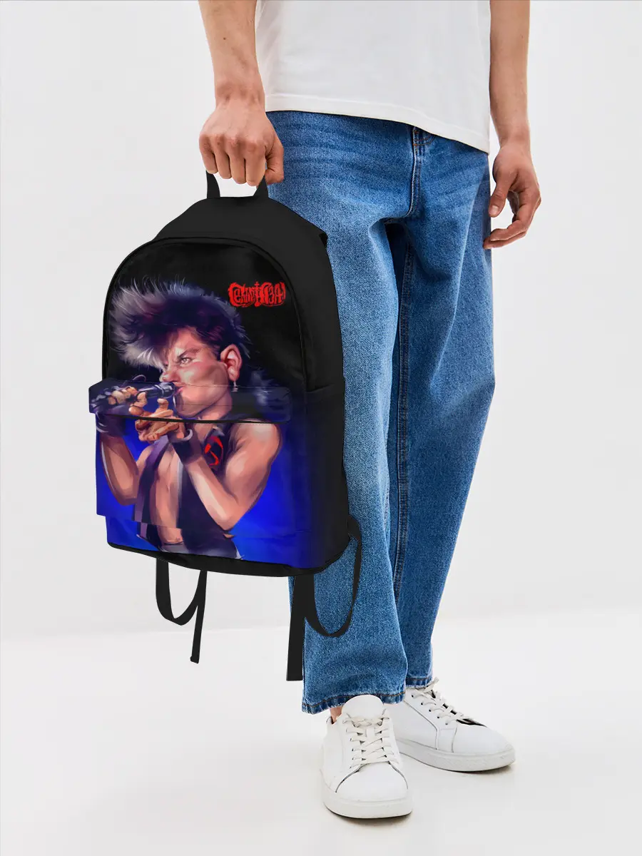 Рюкзак джинсовый / Юра ХОЙ арт Сектор Газа