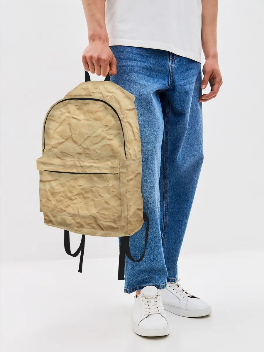 Рюкзак джинсовый / БУМАЖНАЯ ТЕКСТУРА