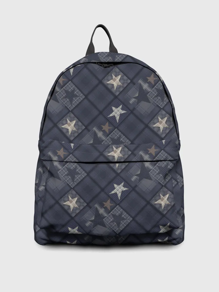 Рюкзак джинсовый / Модное лоскутное шитье