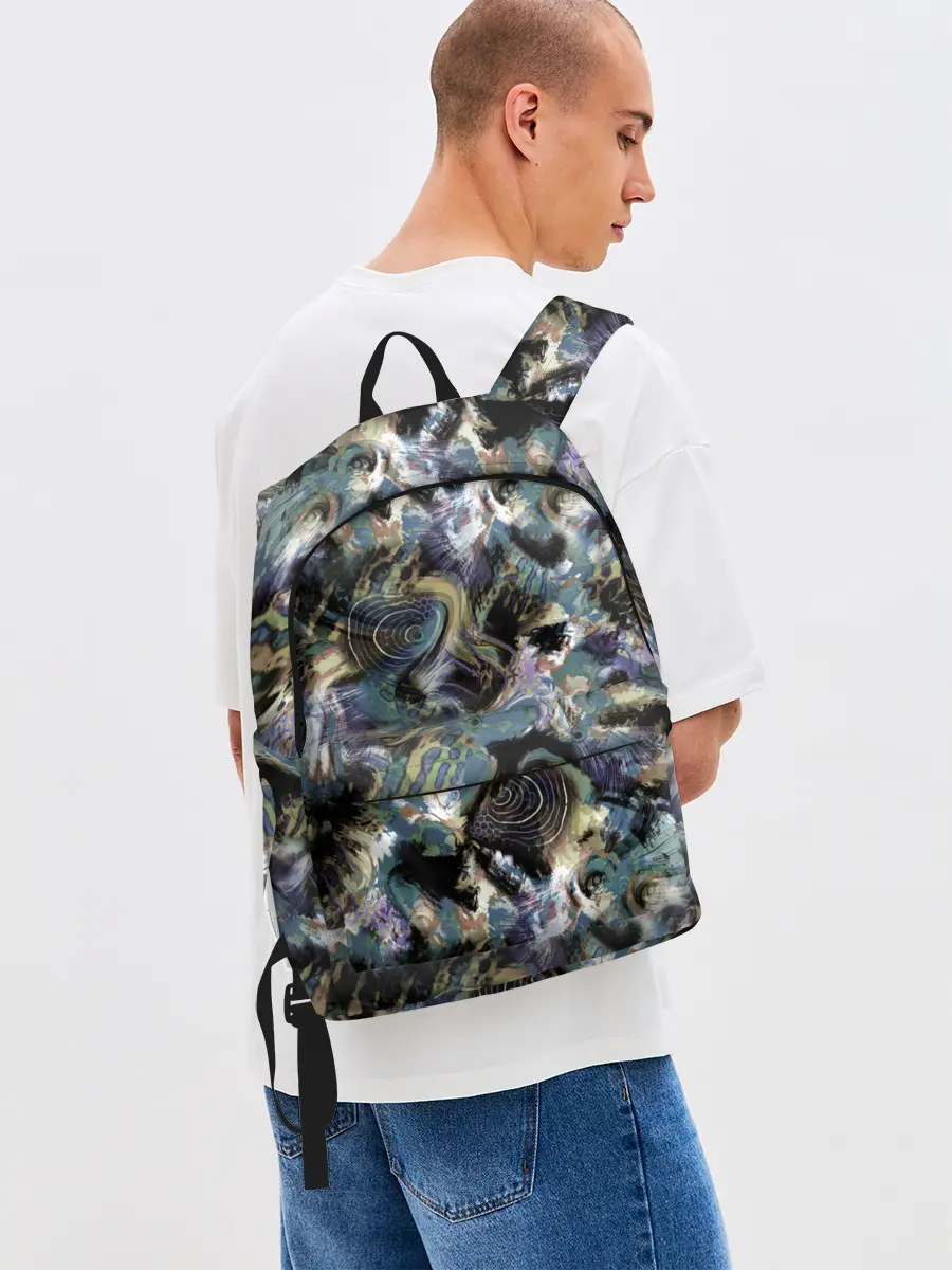 Рюкзак джинсовый / Узор для рыбака