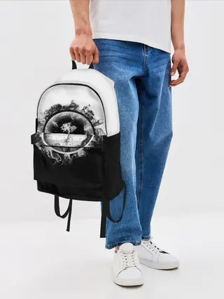 Рюкзак джинсовый / Black and White