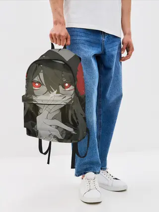 Рюкзак джинсовый / Геншин импакт Ху тао