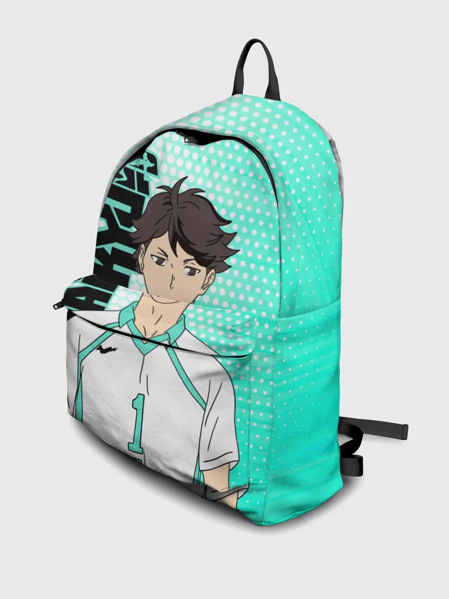 Рюкзак джинсовый / Тоору Ойкава / Oikawa Toru