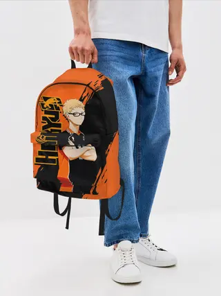 Рюкзак джинсовый / Кей Цукишима / Tsukishima Kei