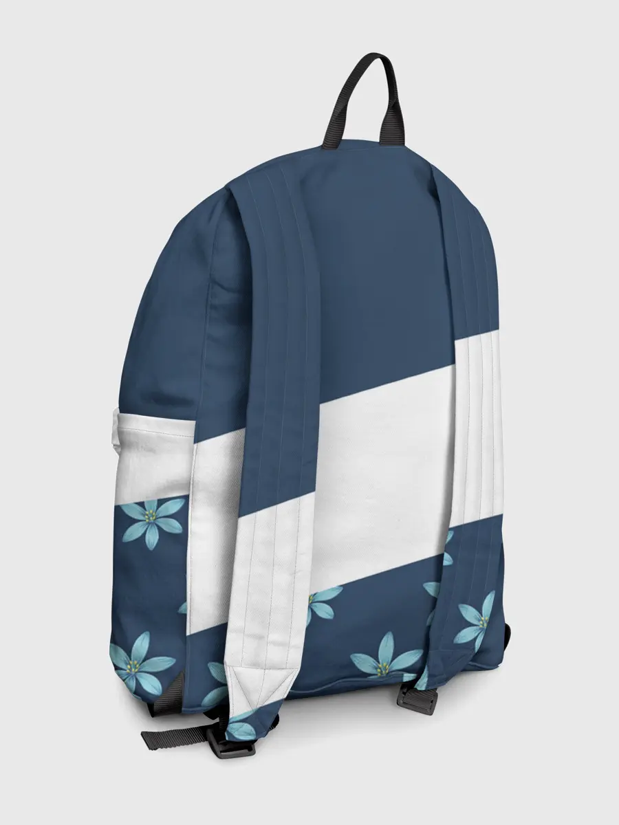 Рюкзак джинсовый / Стильная с цветами