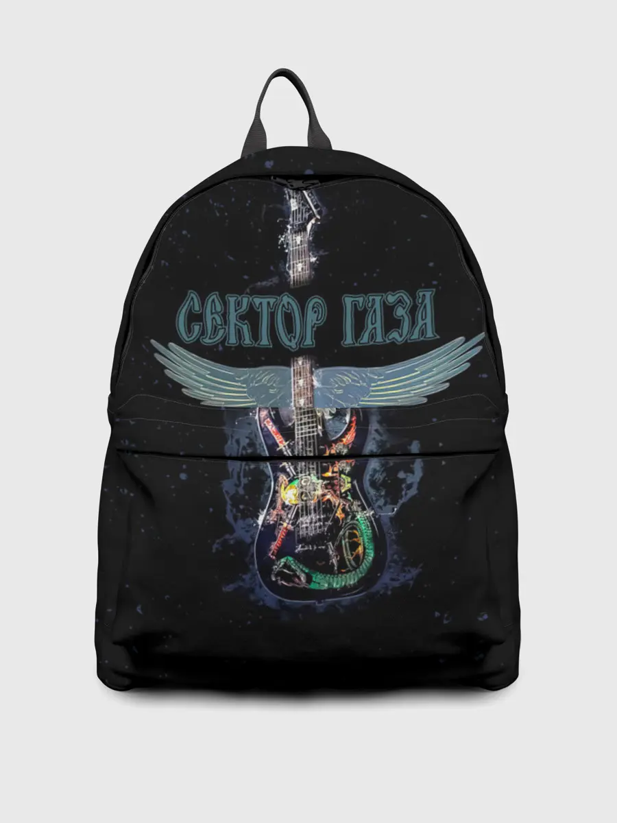 Рюкзак джинсовый / Сектор Газа крылатая гитара