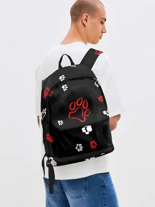 Рюкзак джинсовый / Большая лапа