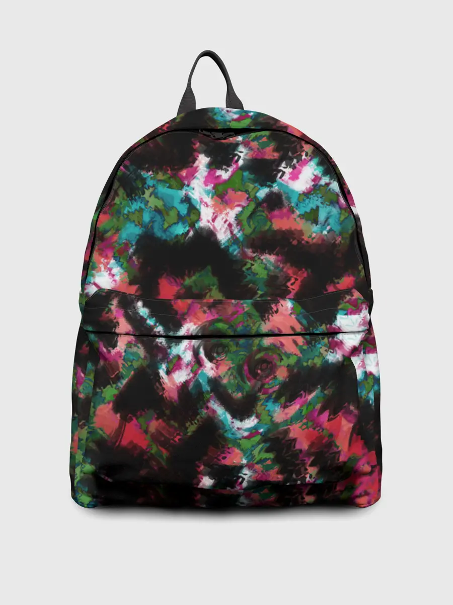 Рюкзак джинсовый / Гранжевый абстрактный узор