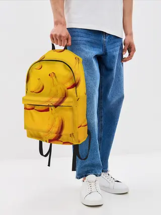 Рюкзак джинсовый / бананы