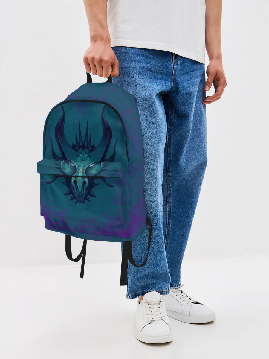 Рюкзак джинсовый / Водяной дракон