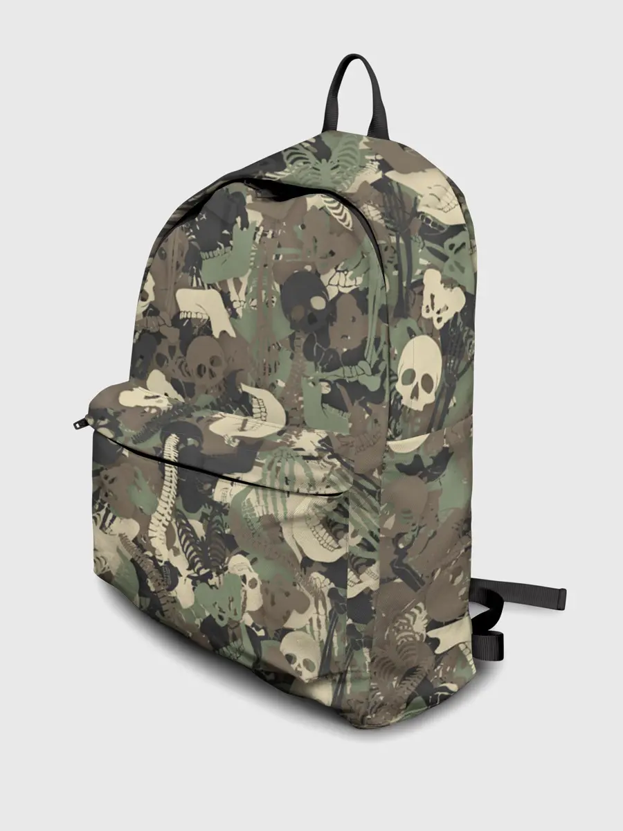 Рюкзак джинсовый / Камуфляж с костями