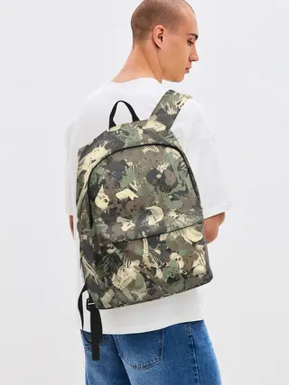 Рюкзак джинсовый / Камуфляж с костями