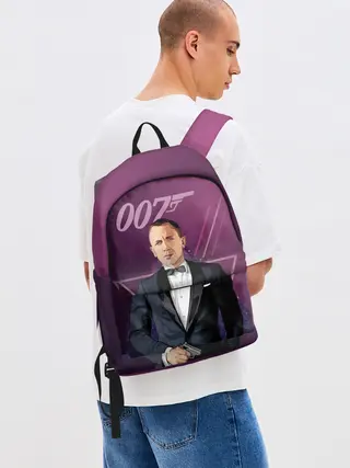 Рюкзак джинсовый / агент 007 Джеймс Бонд
