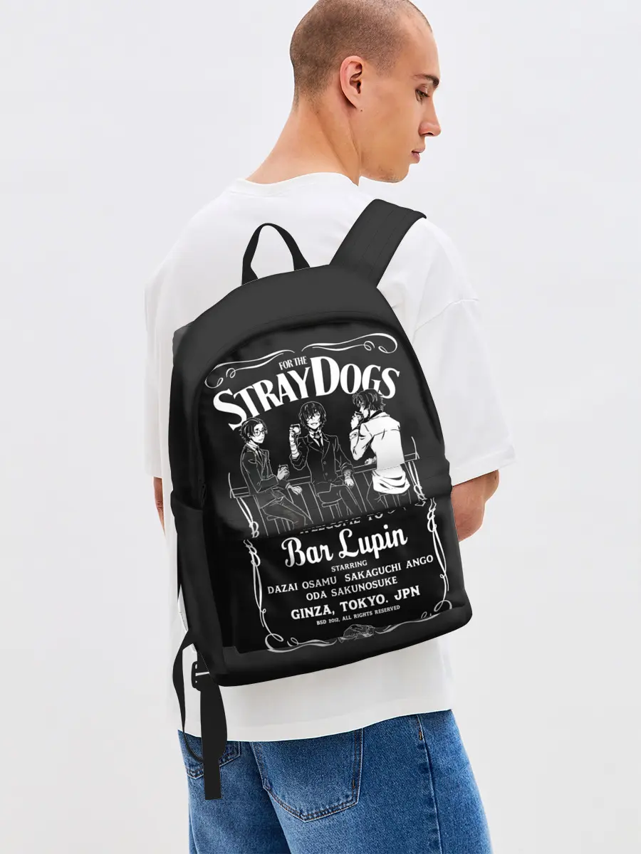 Рюкзак джинсовый / Бродячие псы Дазай ОСаму