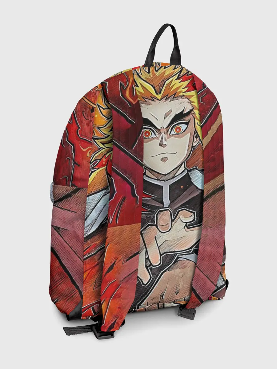 Рюкзак джинсовый / Ренгоку Клинок демонов