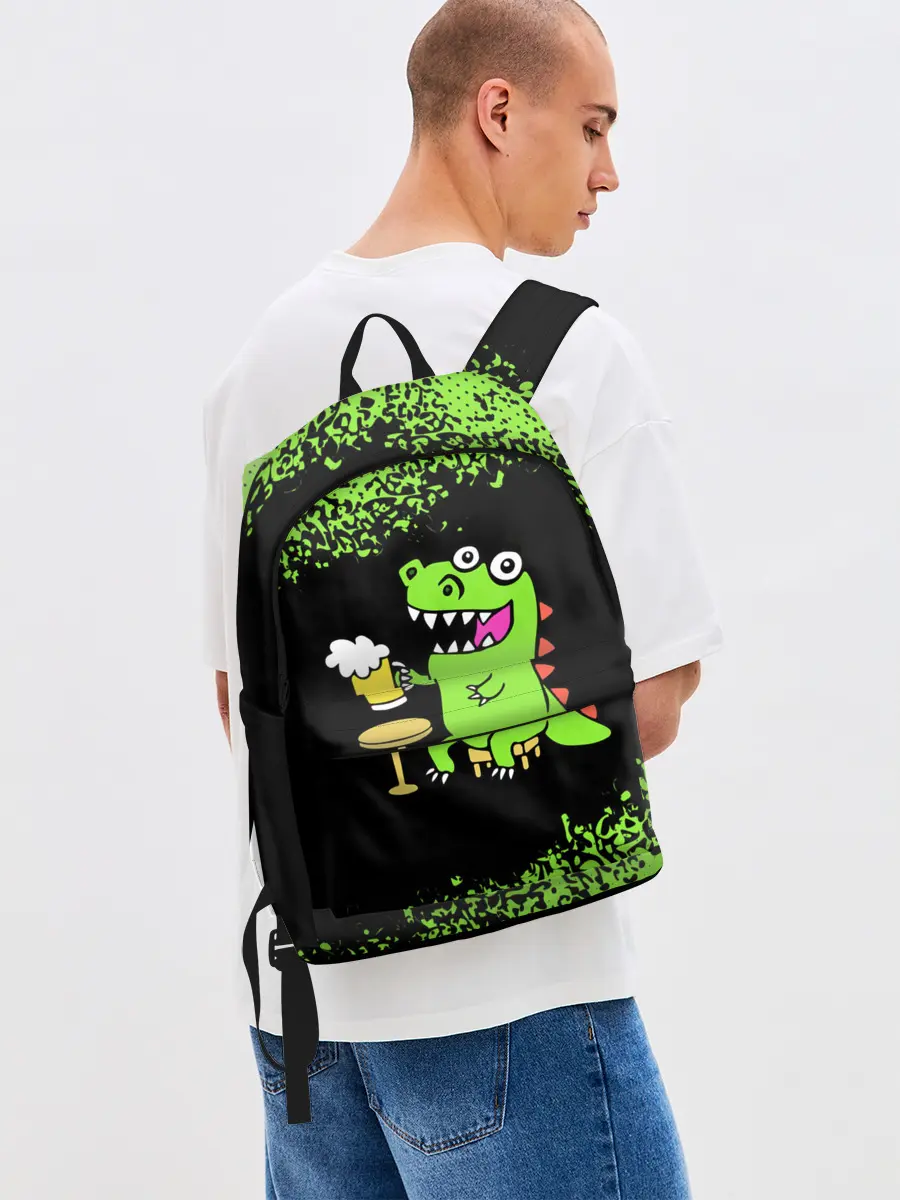 Рюкзак джинсовый / Пивозавр - Краска