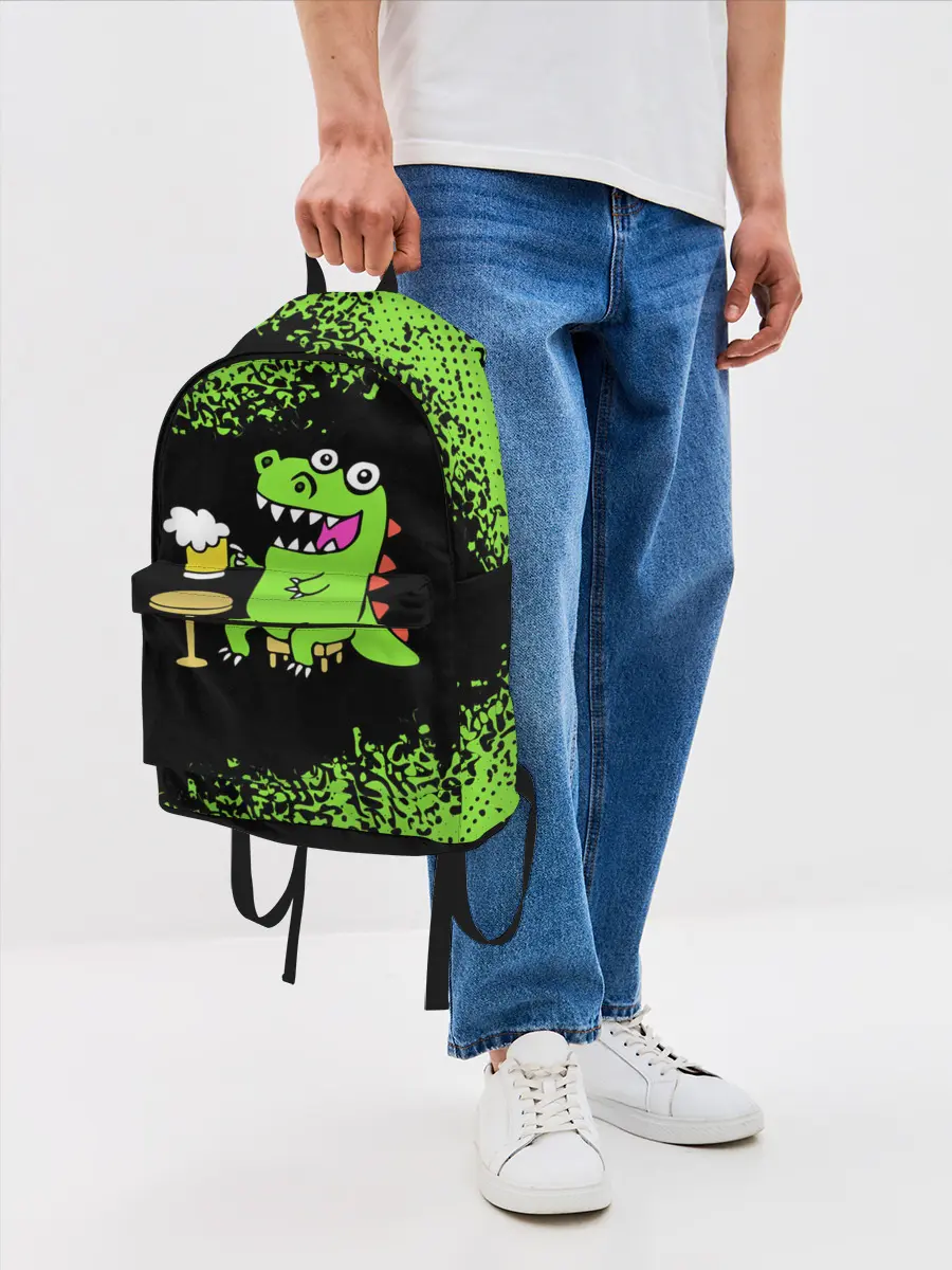 Рюкзак джинсовый / Пивозавр - Краска