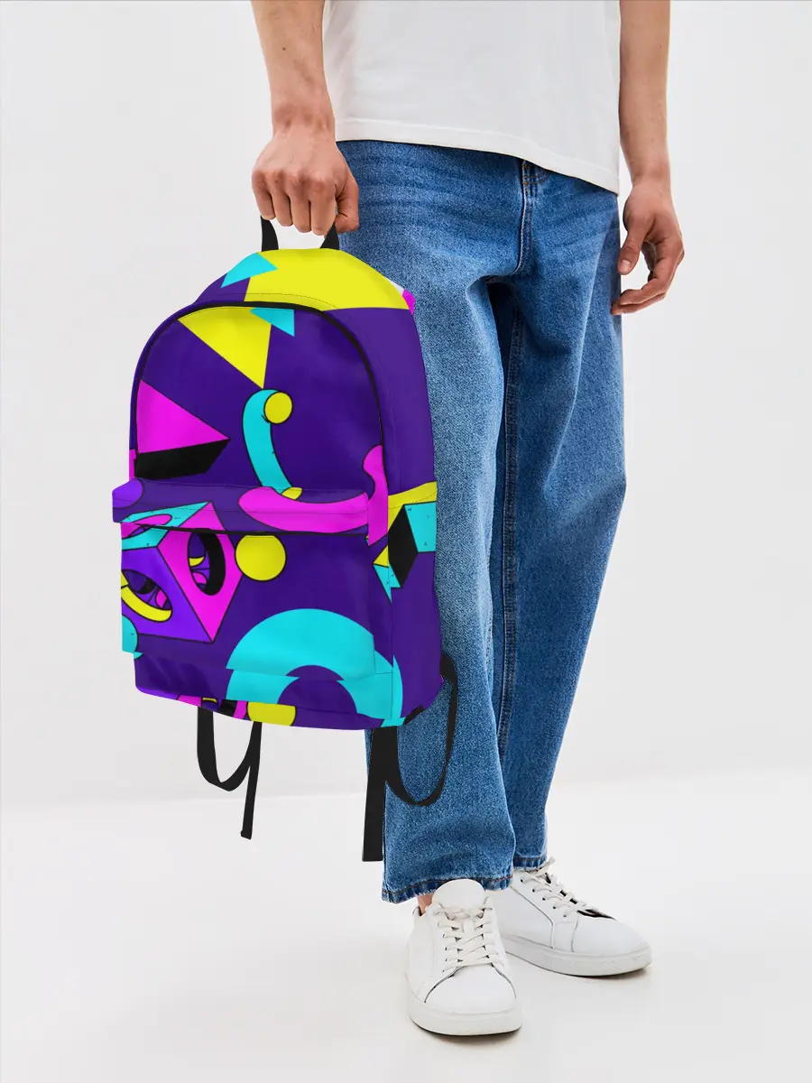 Рюкзак джинсовый / Геометрические фигуры