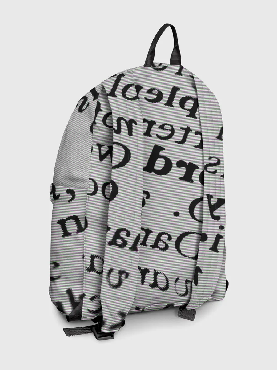 Рюкзак джинсовый / Текст из словоря