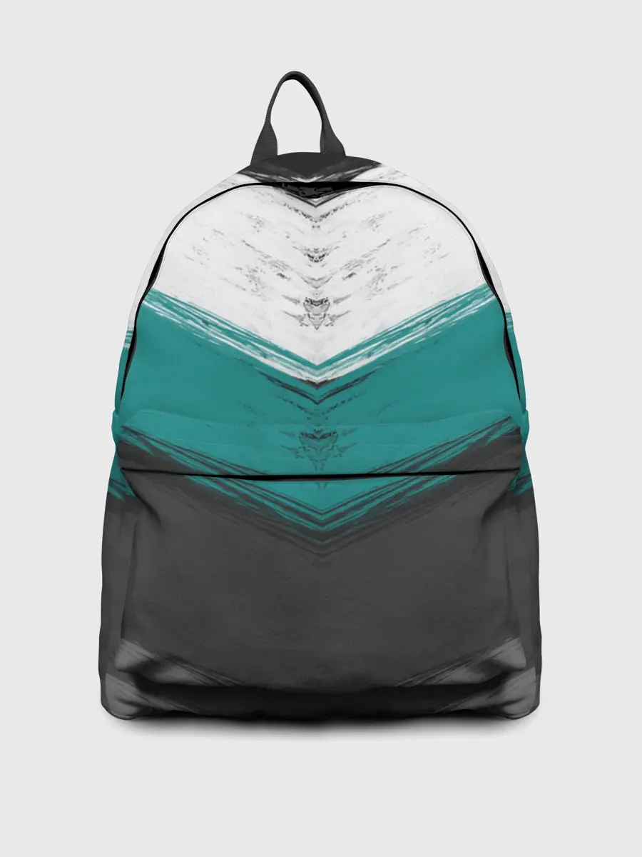 Рюкзак джинсовый / Полосатый абстрактный принт