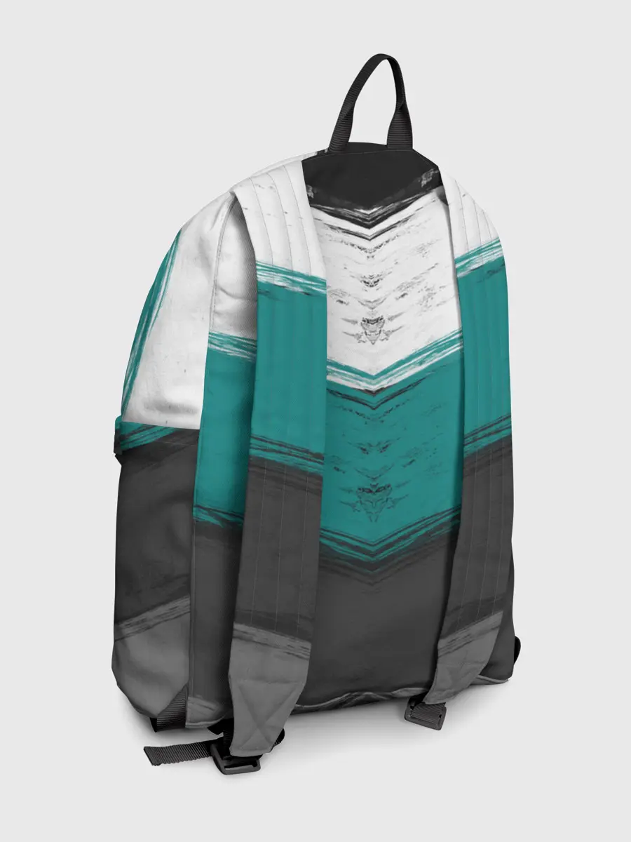 Рюкзак джинсовый / Полосатый абстрактный принт