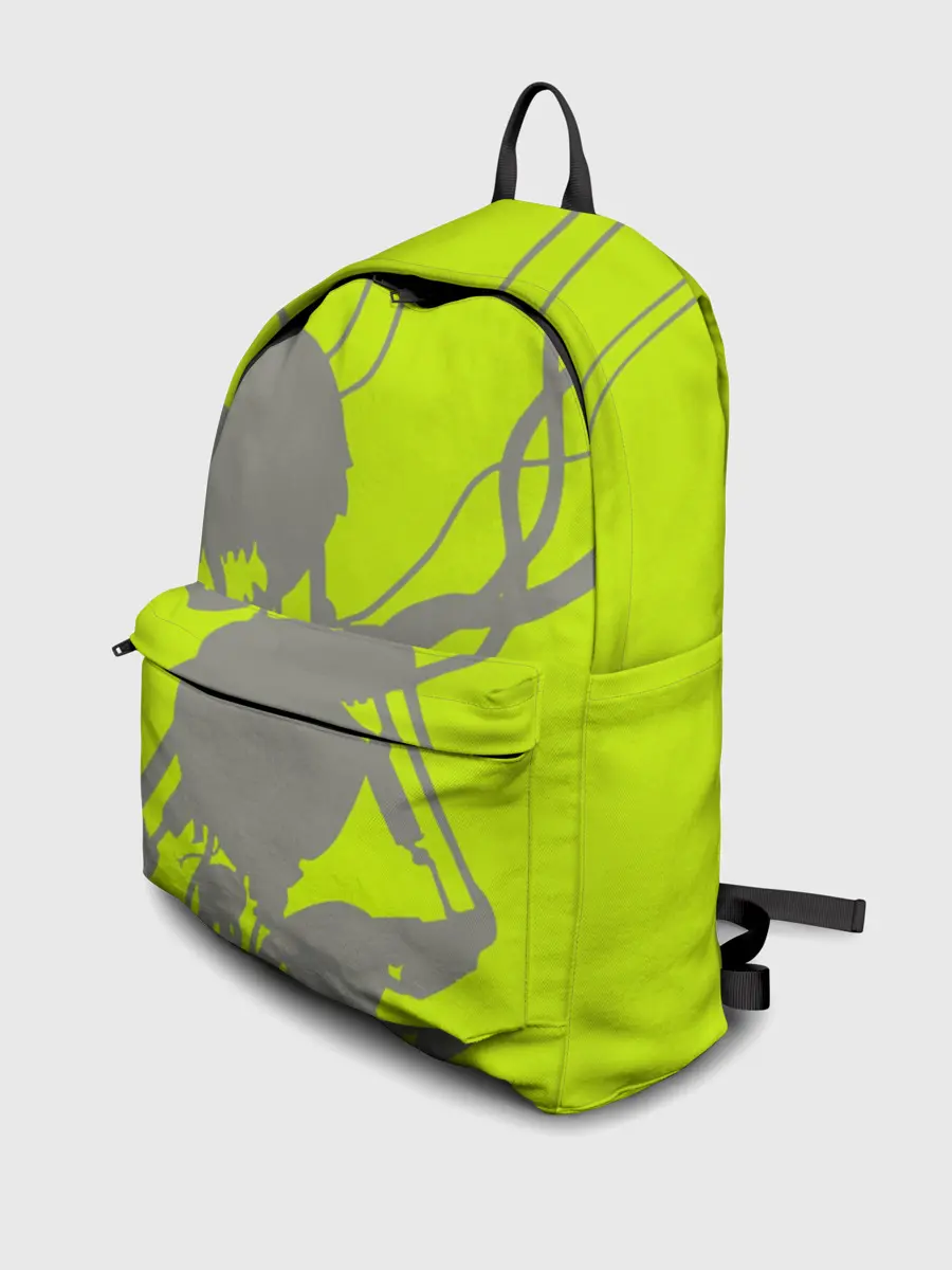 Рюкзак джинсовый / Силуэт злого духа