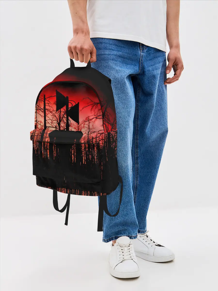 Рюкзак джинсовый / Сиреноголовый Кровавый Лес