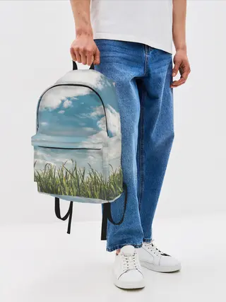 Рюкзак джинсовый / Небушко и полюшко