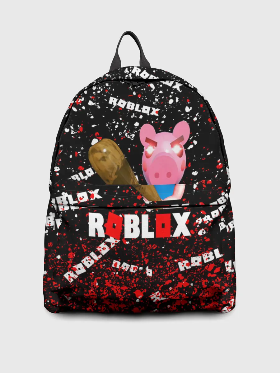 Рюкзак джинсовый / Roblox piggy/Свинка Пигги.