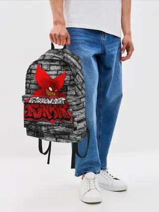 Рюкзак джинсовый / Friday Night Funkin TrickyWall