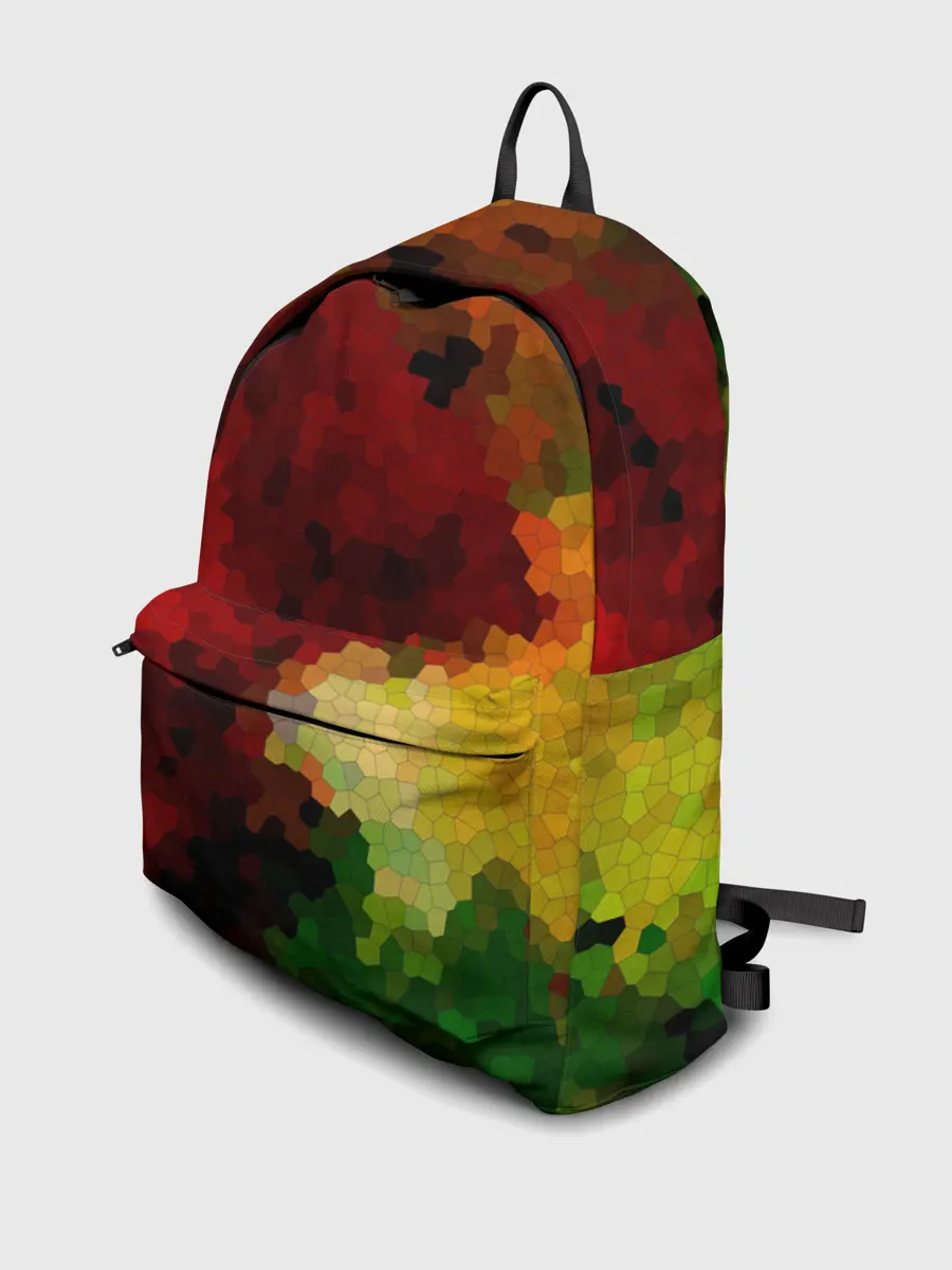 Рюкзак джинсовый / Абстрактная мазаика витраж