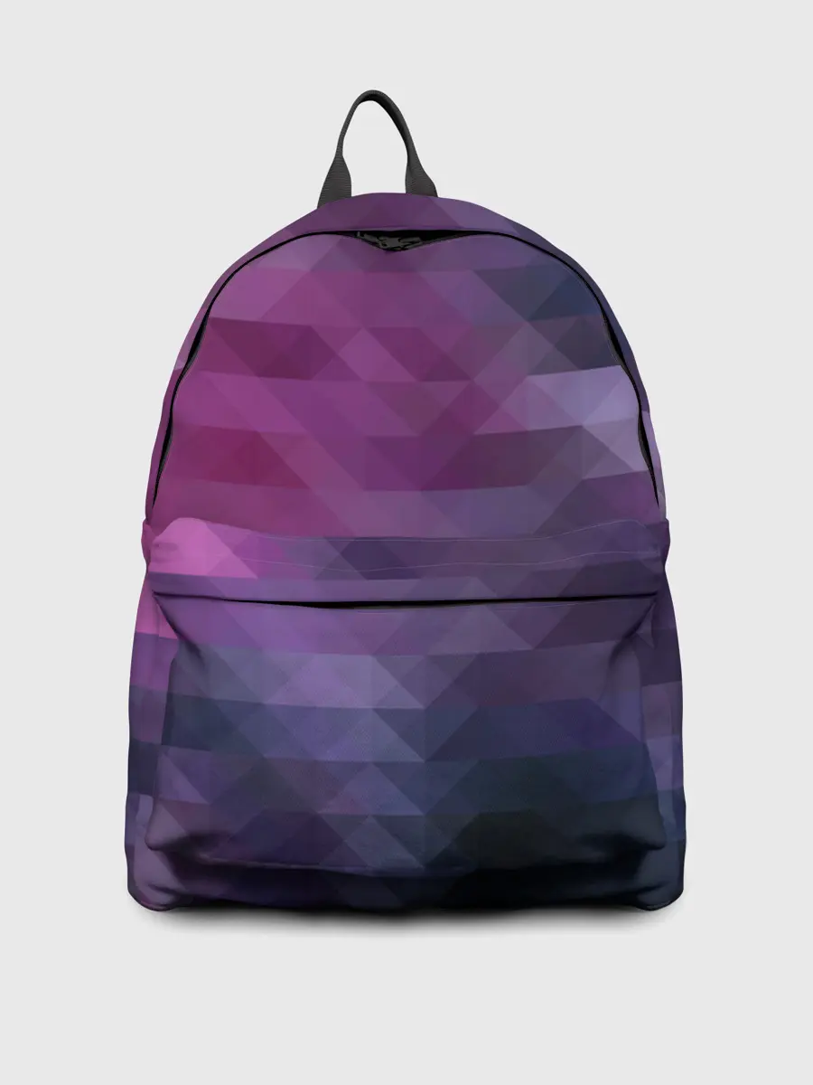 Рюкзак джинсовый / Фиолетово-бордовый узор