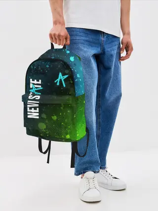 Рюкзак джинсовый / ПАБГ New State - Брызги