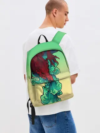 Рюкзак джинсовый / Дракон