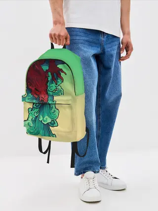 Рюкзак джинсовый / Дракон