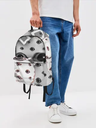 Рюкзак джинсовый / они наблюдают за тобой