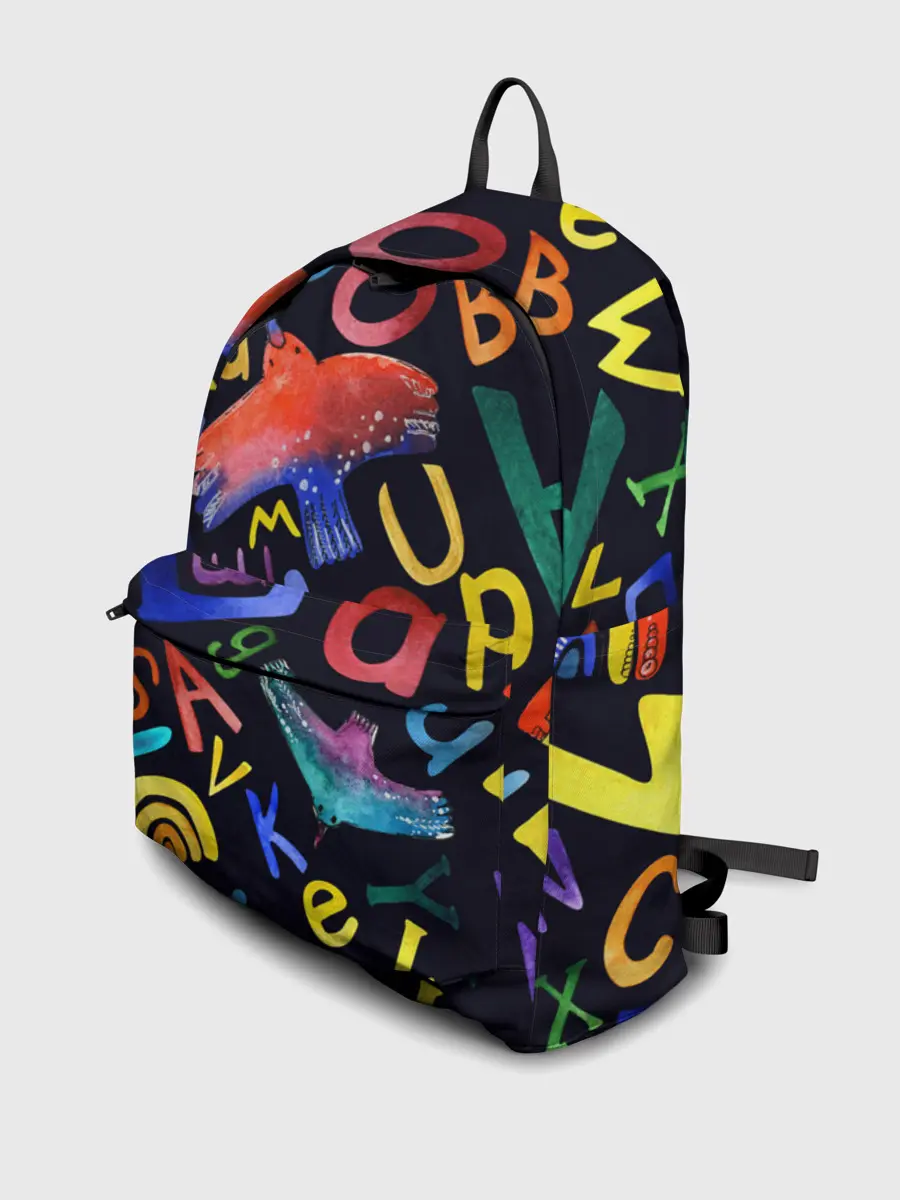 Рюкзак джинсовый / Буквы английского алфавита