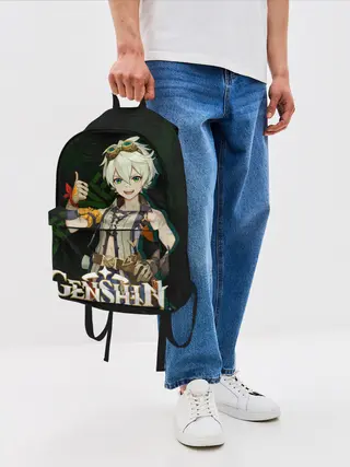 Рюкзак джинсовый / Беннетт Genshin Impact