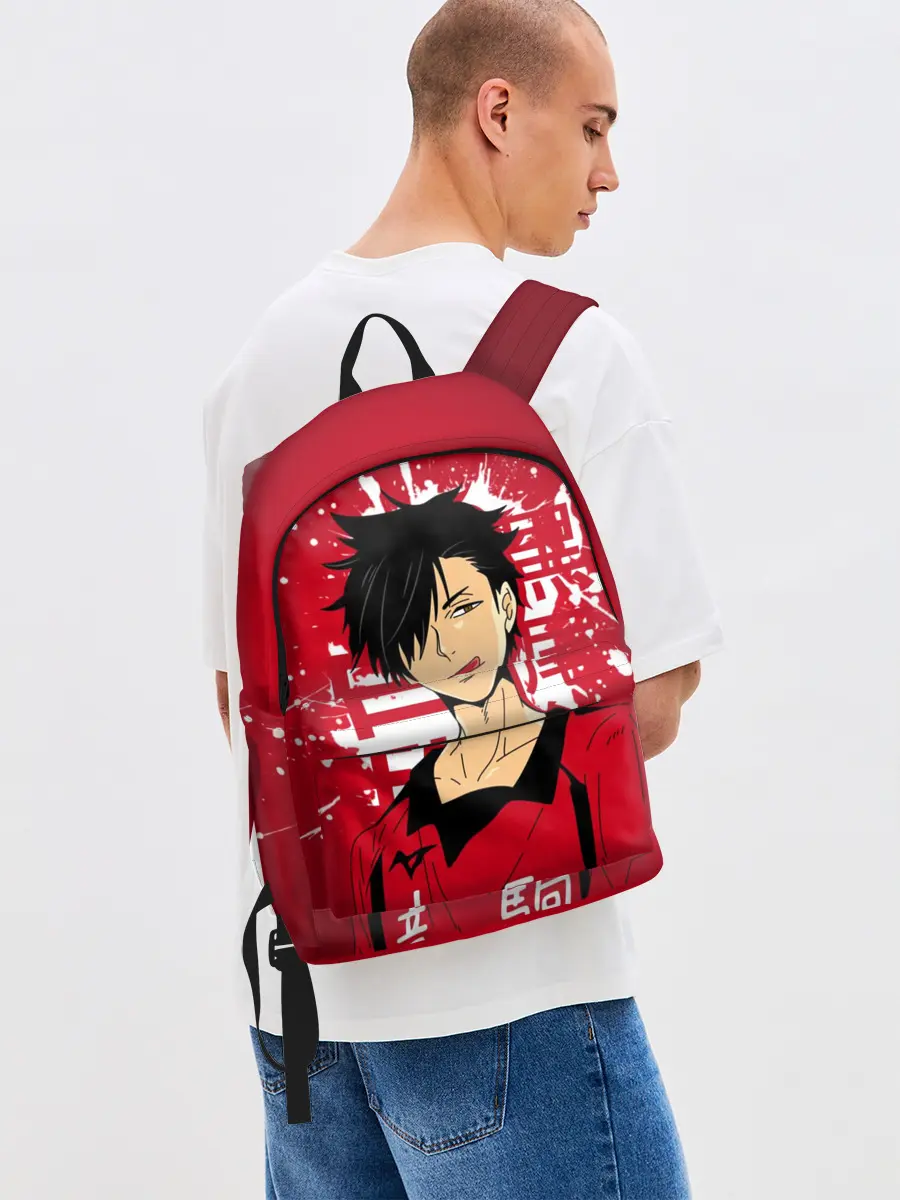 Рюкзак джинсовый / Куроо Тецуро, Haikyuu!!,