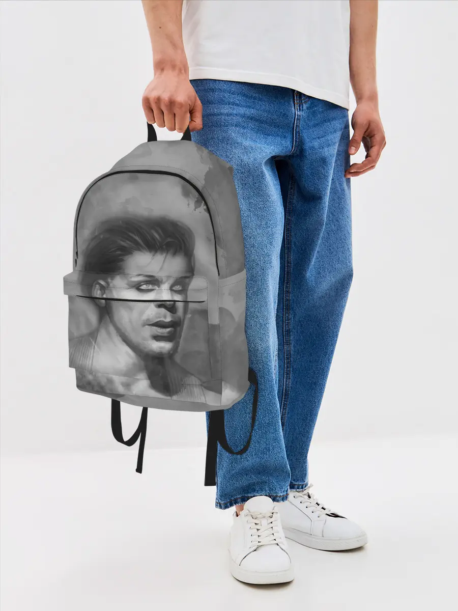 Рюкзак джинсовый / Тилль Линдеманн | РАМШТАЙН