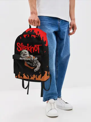 Рюкзак джинсовый / Кори Тейлор | СЛИПКНОТ