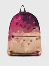Рюкзак джинсовый / Бежево-малиновый абстрактный