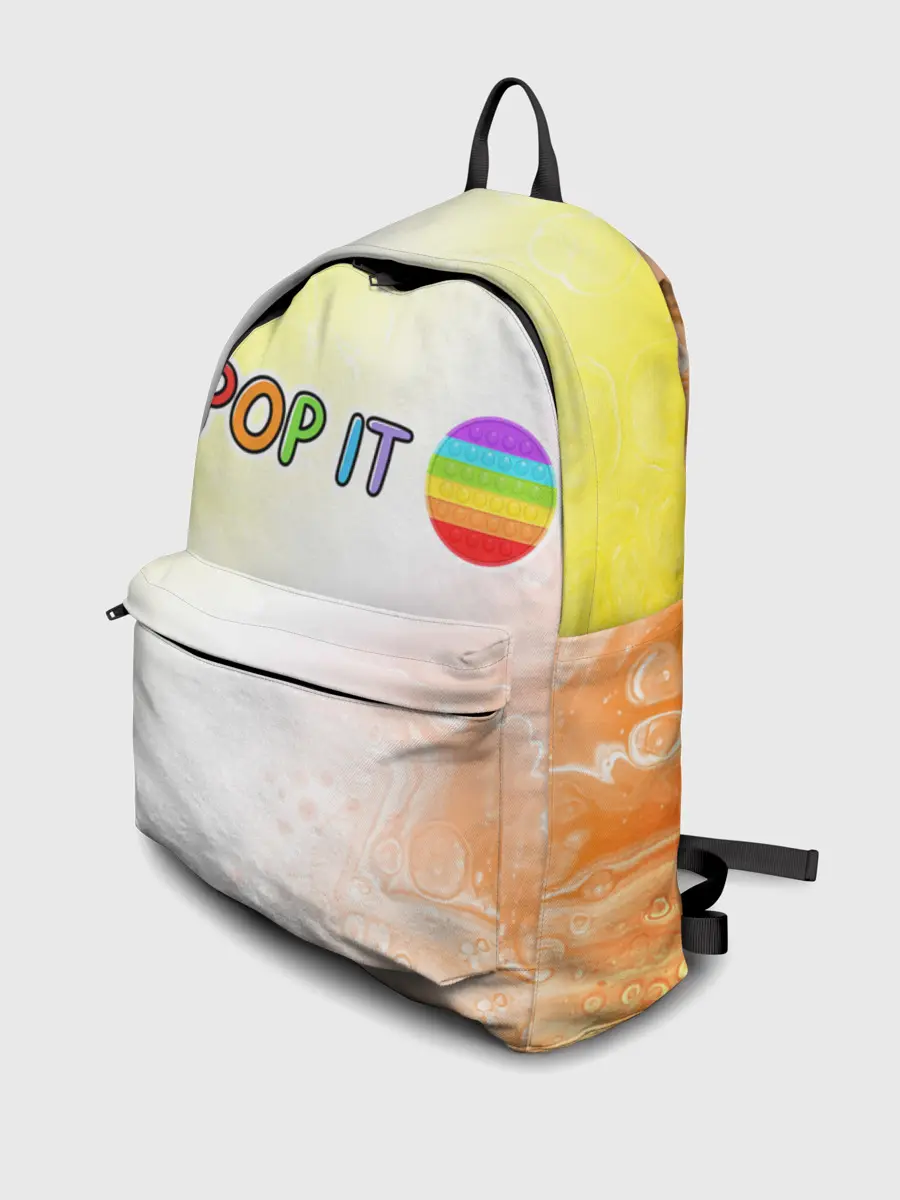 Рюкзак джинсовый / Поп Ит - Кружок - Разводы