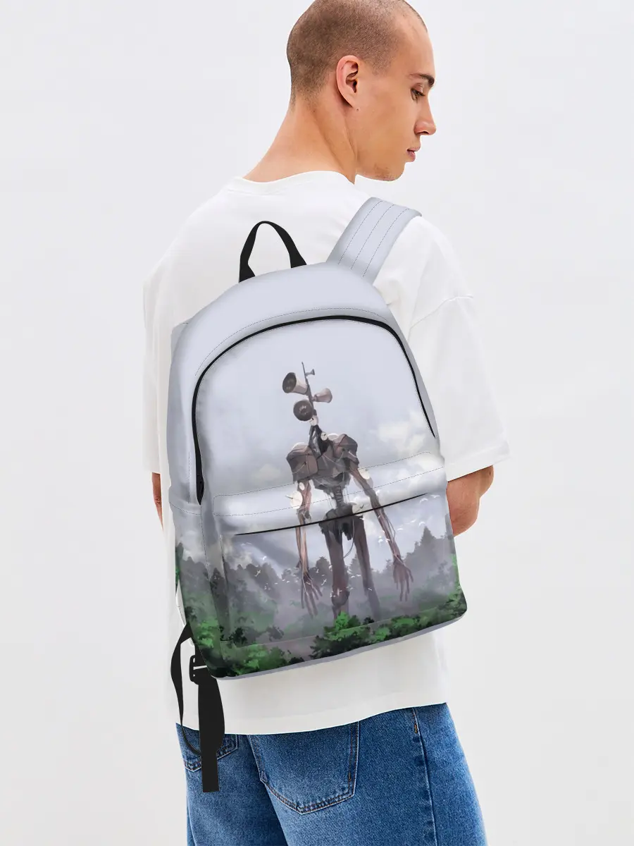 Рюкзак джинсовый / СИРЕНОГОЛОВЫЙ / ЛЕС