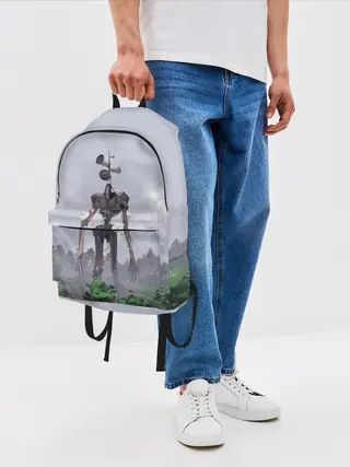 Рюкзак джинсовый / СИРЕНОГОЛОВЫЙ / ЛЕС