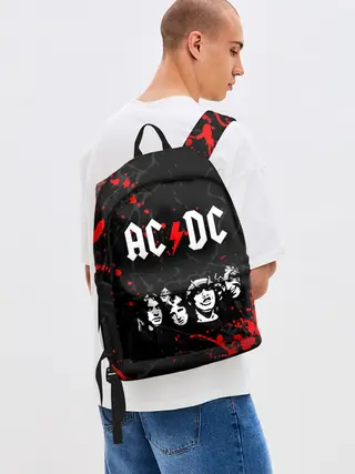 Рюкзак джинсовый / AC DC HIGHWAY TO HELL
