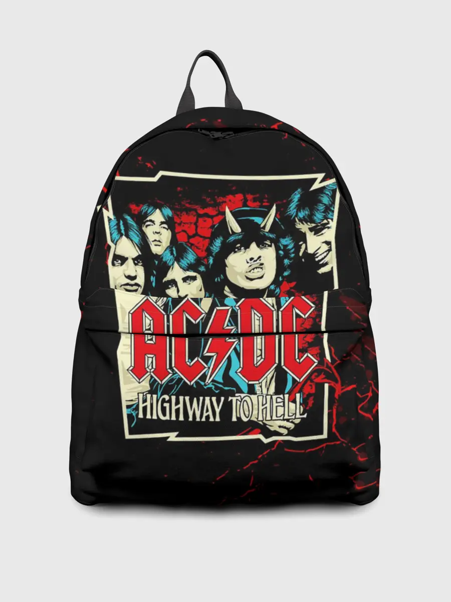 Рюкзак джинсовый / AC DC HIGHWAY TO HELL