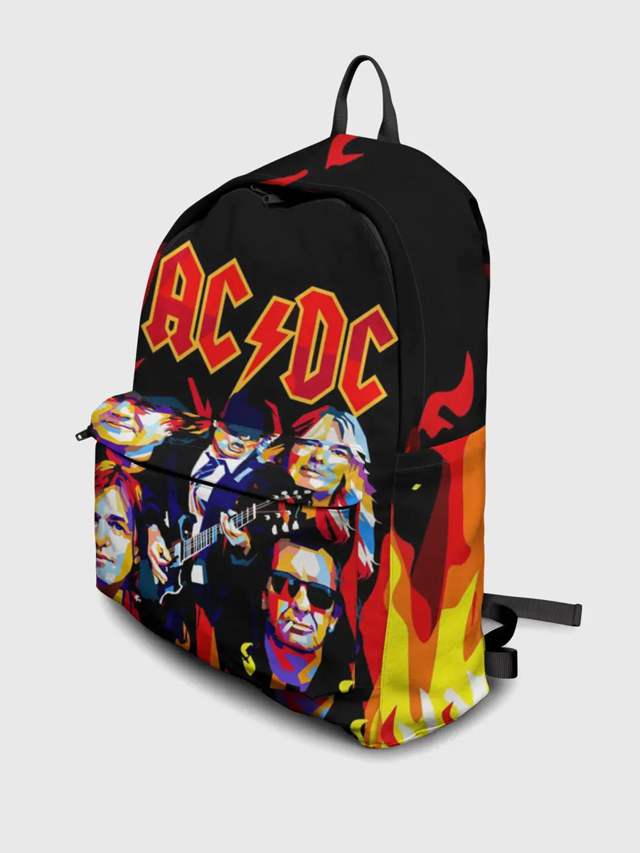 Рюкзак джинсовый / AC DC HIGHWAY TO HELL